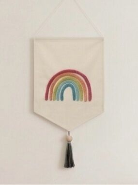 Rainbow Wall Banner Nursery Decor